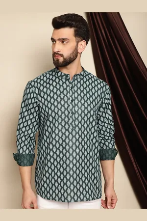 Ethnic Motifs Printed Thread Work Kurta
